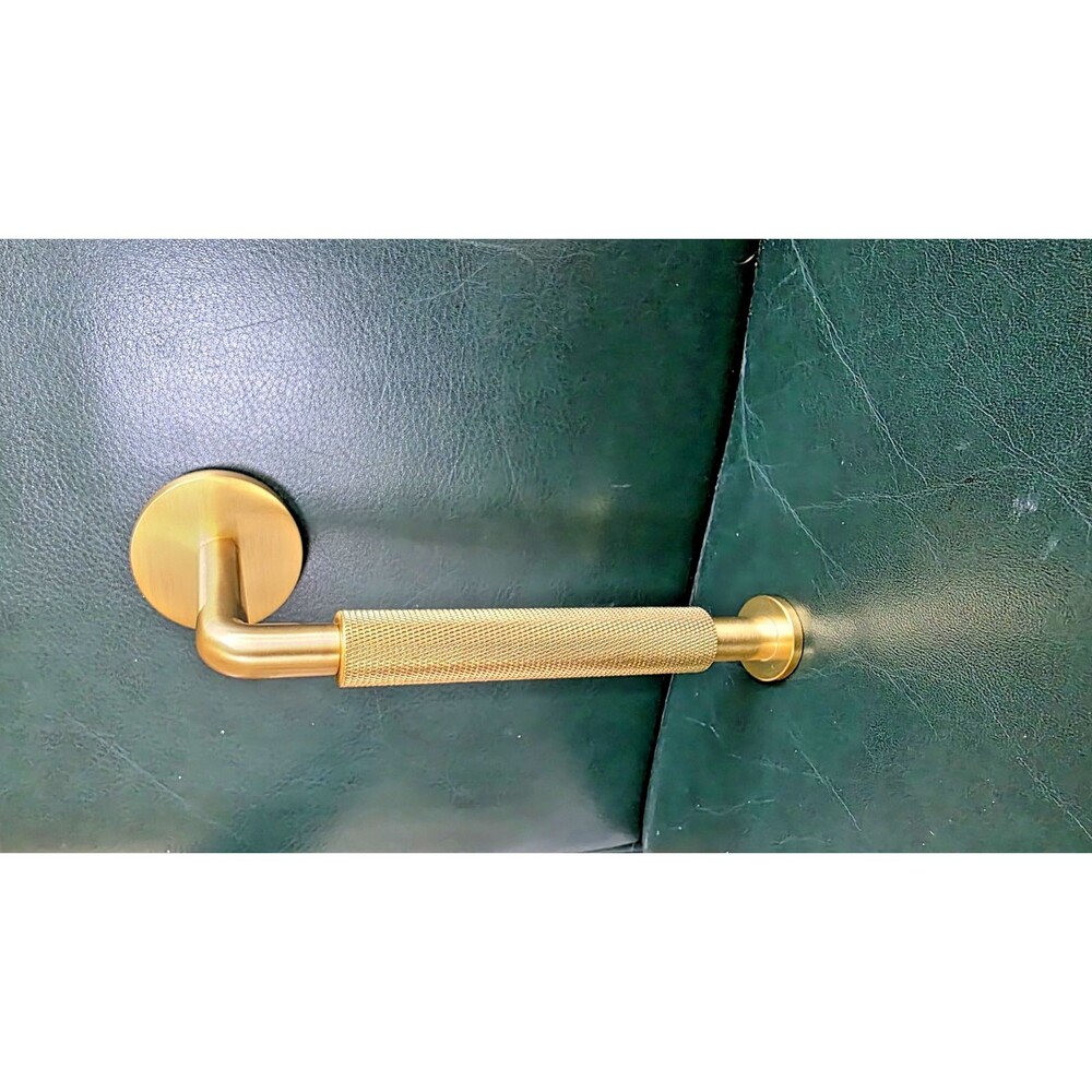 West Elm Knurled Toilet Paper Holder Antique Brass New in box